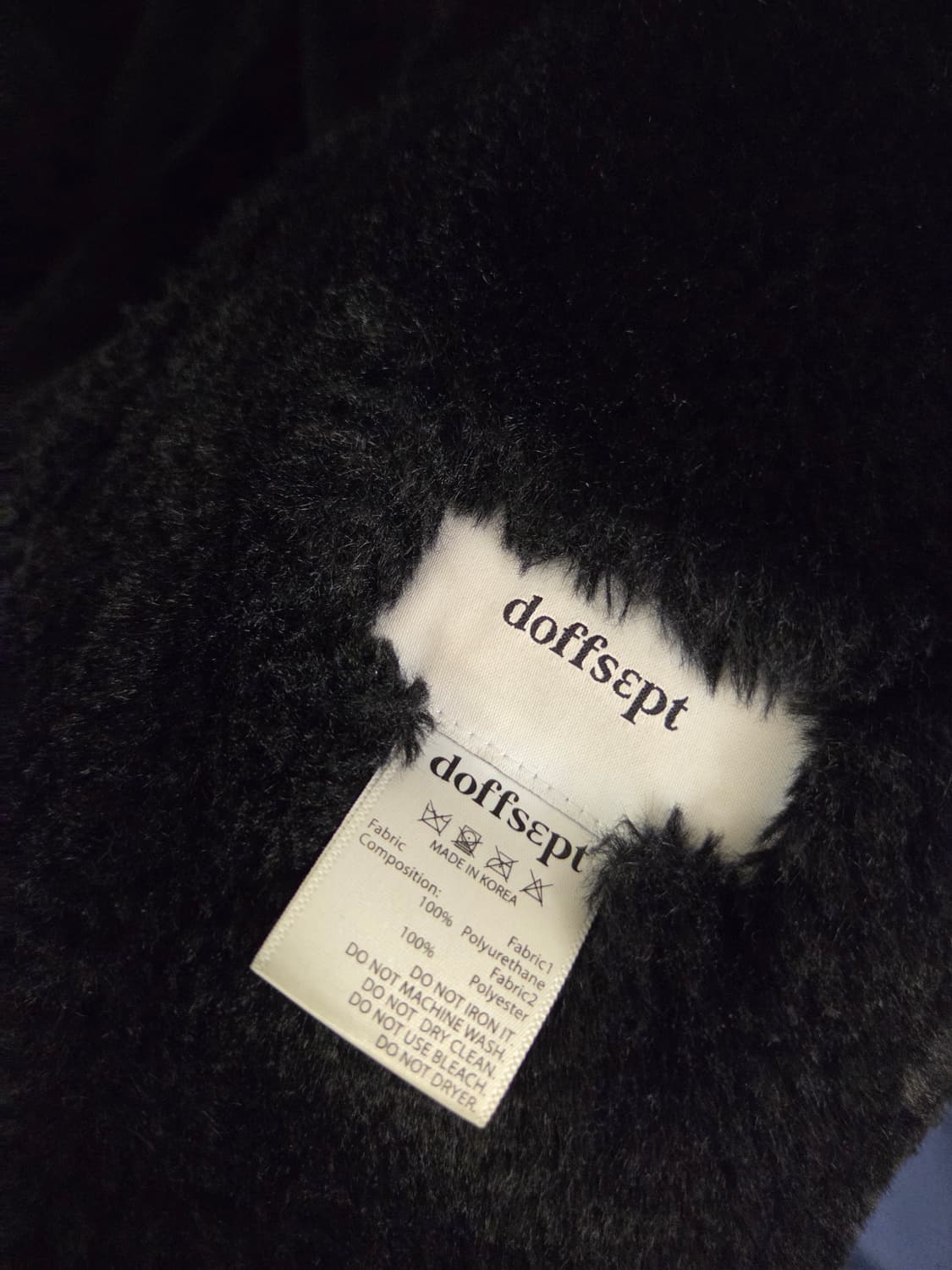 doffsept 블랙 에코 스웨이드 자켓 상품이미지4