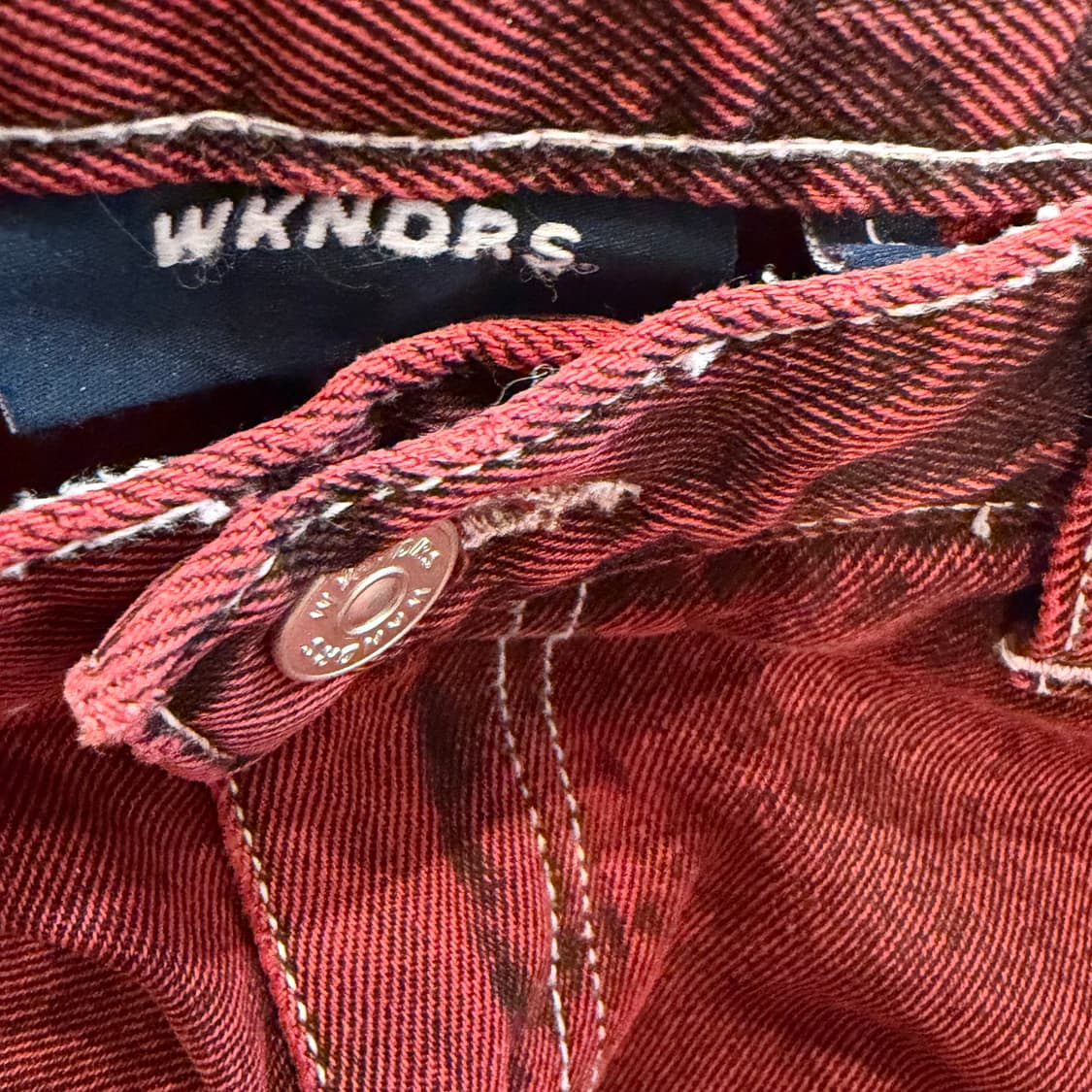 위캔더스 88트럭커 레드 팬츠 상품이미지3