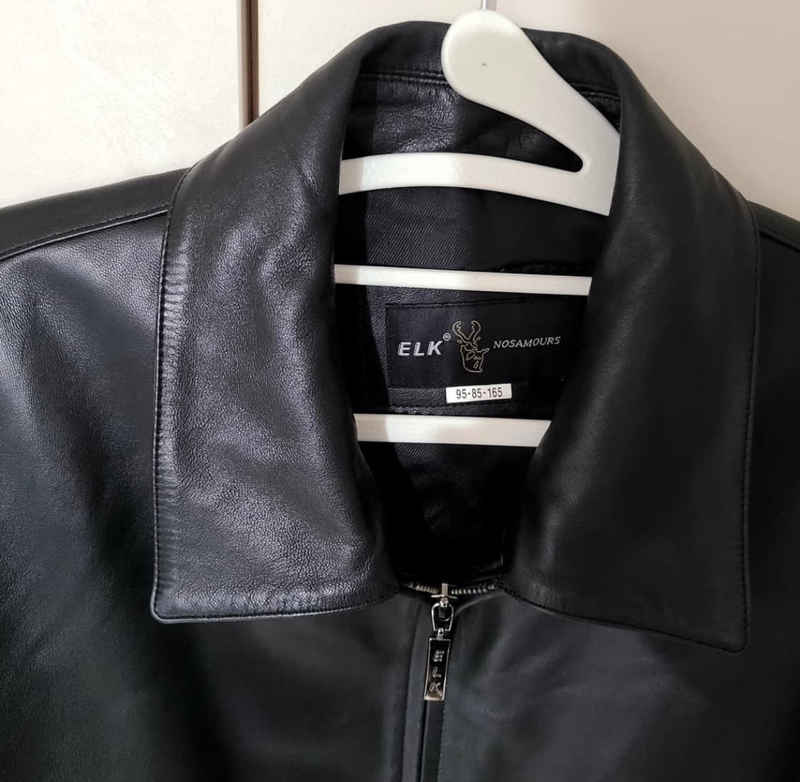 빈티지 양가죽100% 램스킨 싱글 레더 자켓 상품이미지3