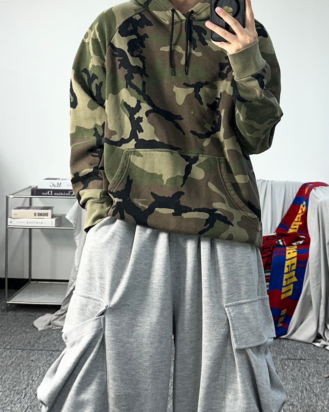 나이키 SB 카모 후드티 L 상품이미지3