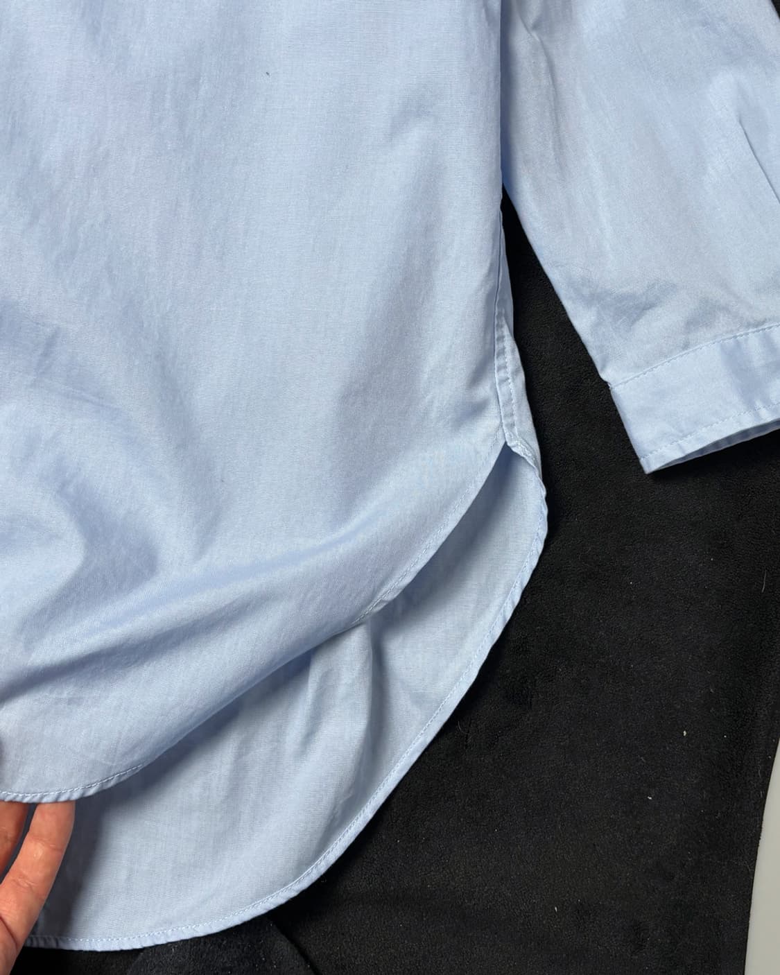 일본빈티지 스카이블루 셔츠 상품이미지5