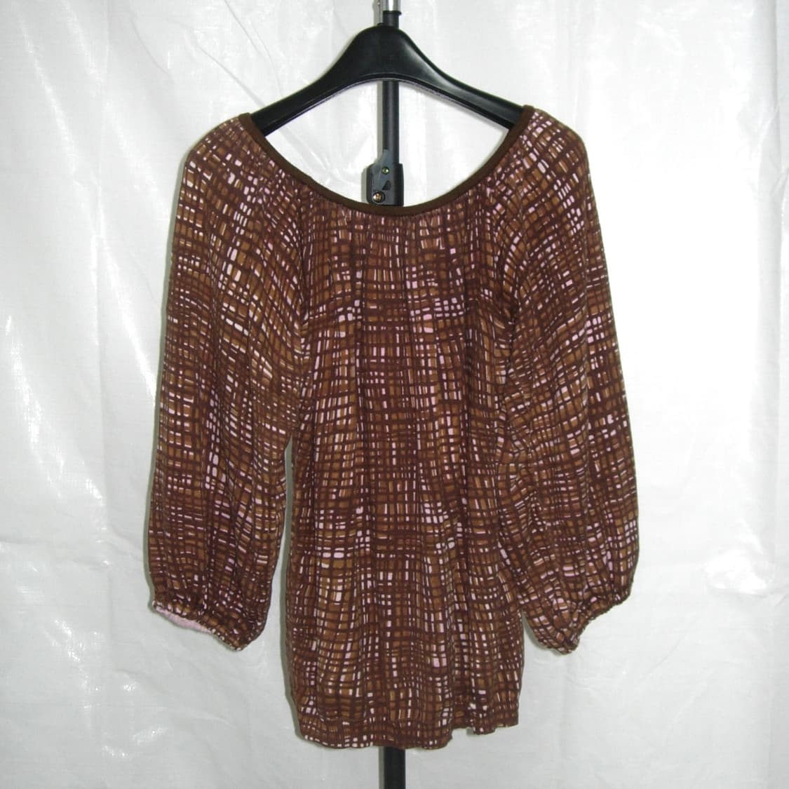 바나나리퍼블릭 체크 톱 상품이미지2