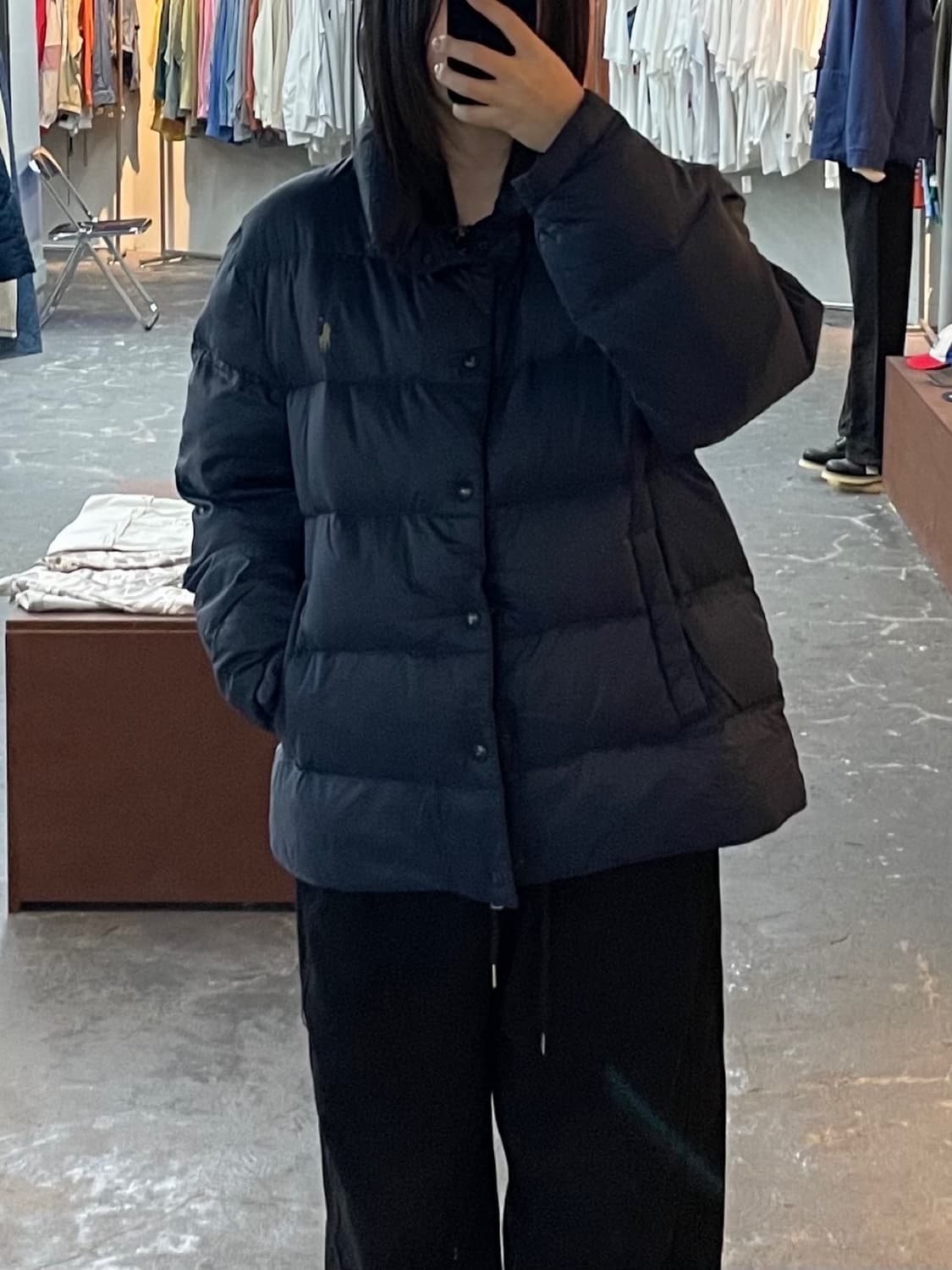 폴로 랄프로렌 네이비 다운 푸퍼 패딩 H1391 상품이미지1