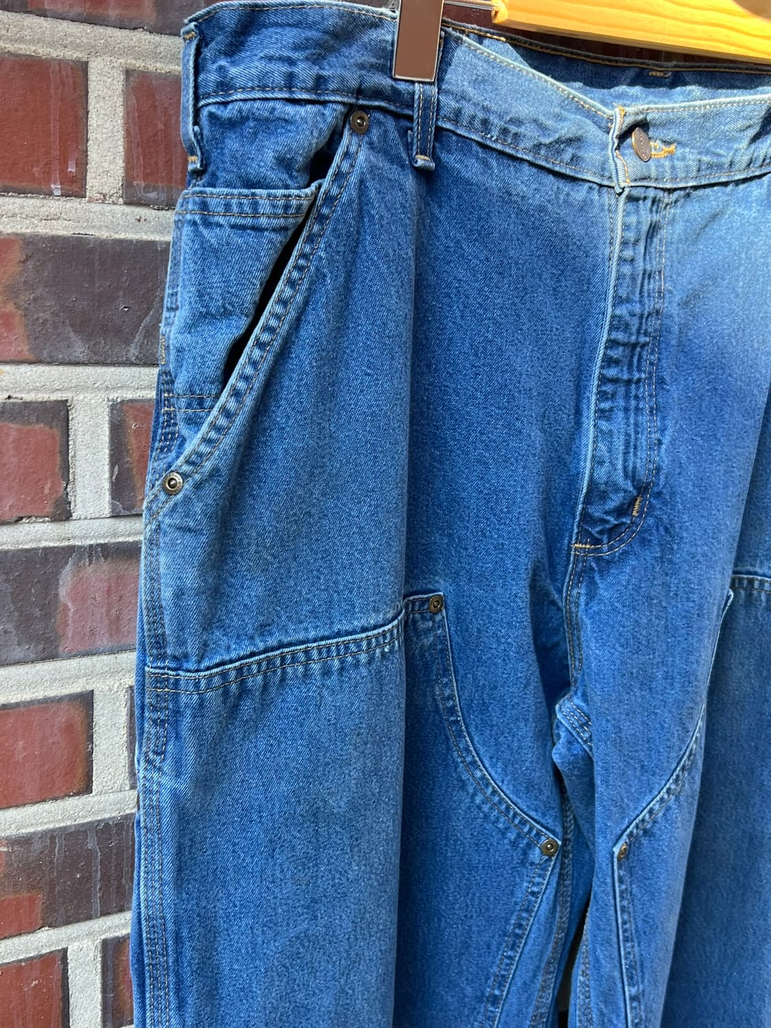 10's [36x30] 칼하트 더블니 데님 워크팬츠 미제 원단 상품이미지5