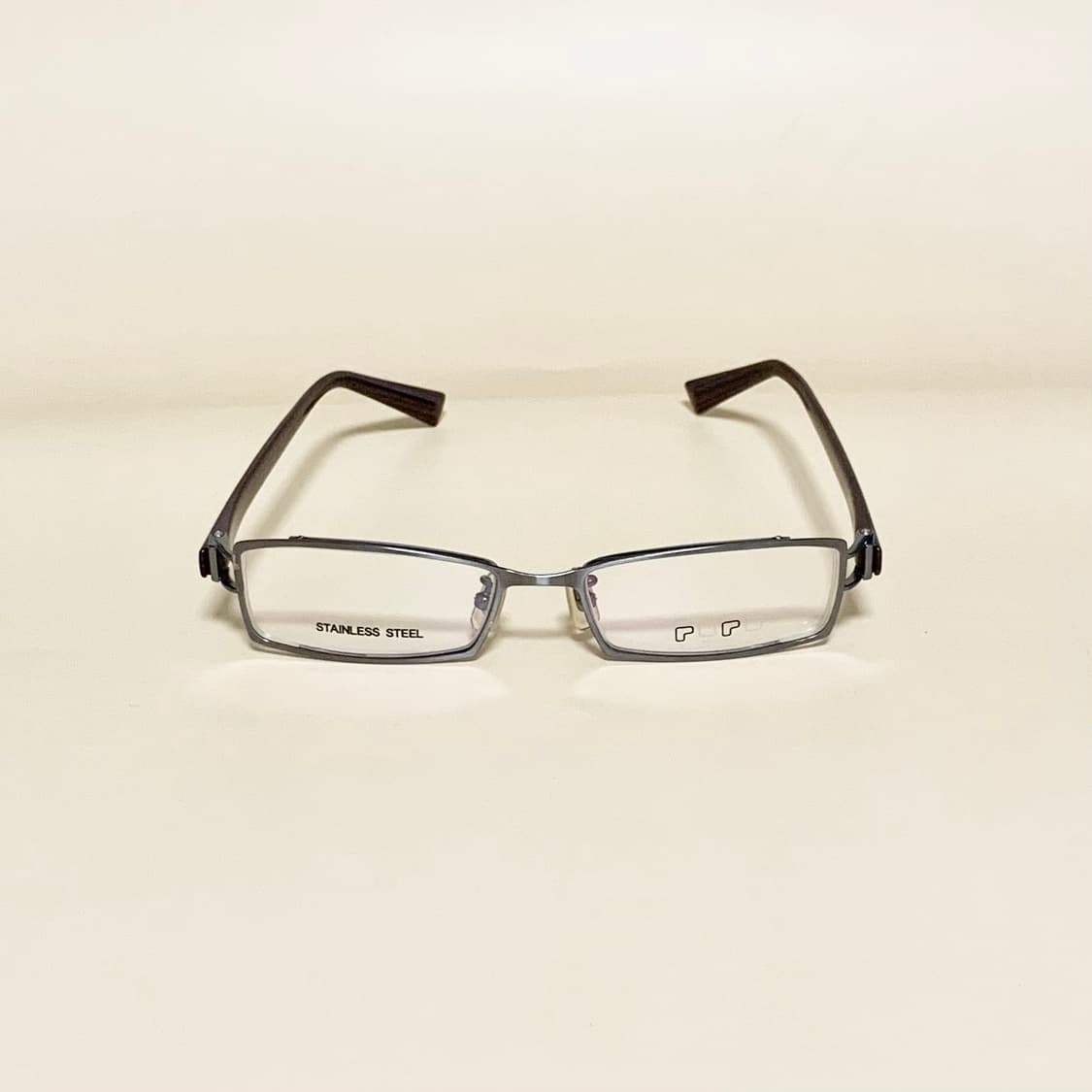 882 데드스탁 슬림 직사각 메탈 실버 스테인리스 Y2K 빈티지 남녀공용 상품이미지2