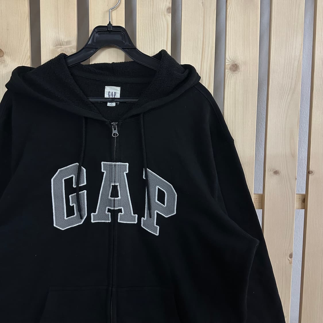(L) GAP 갭 블랙 후드집업 상품이미지3