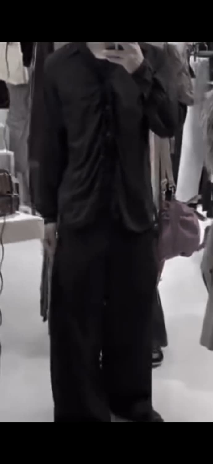 꼼데가르송 블랙 프릴 디테일 셔츠 상품이미지7