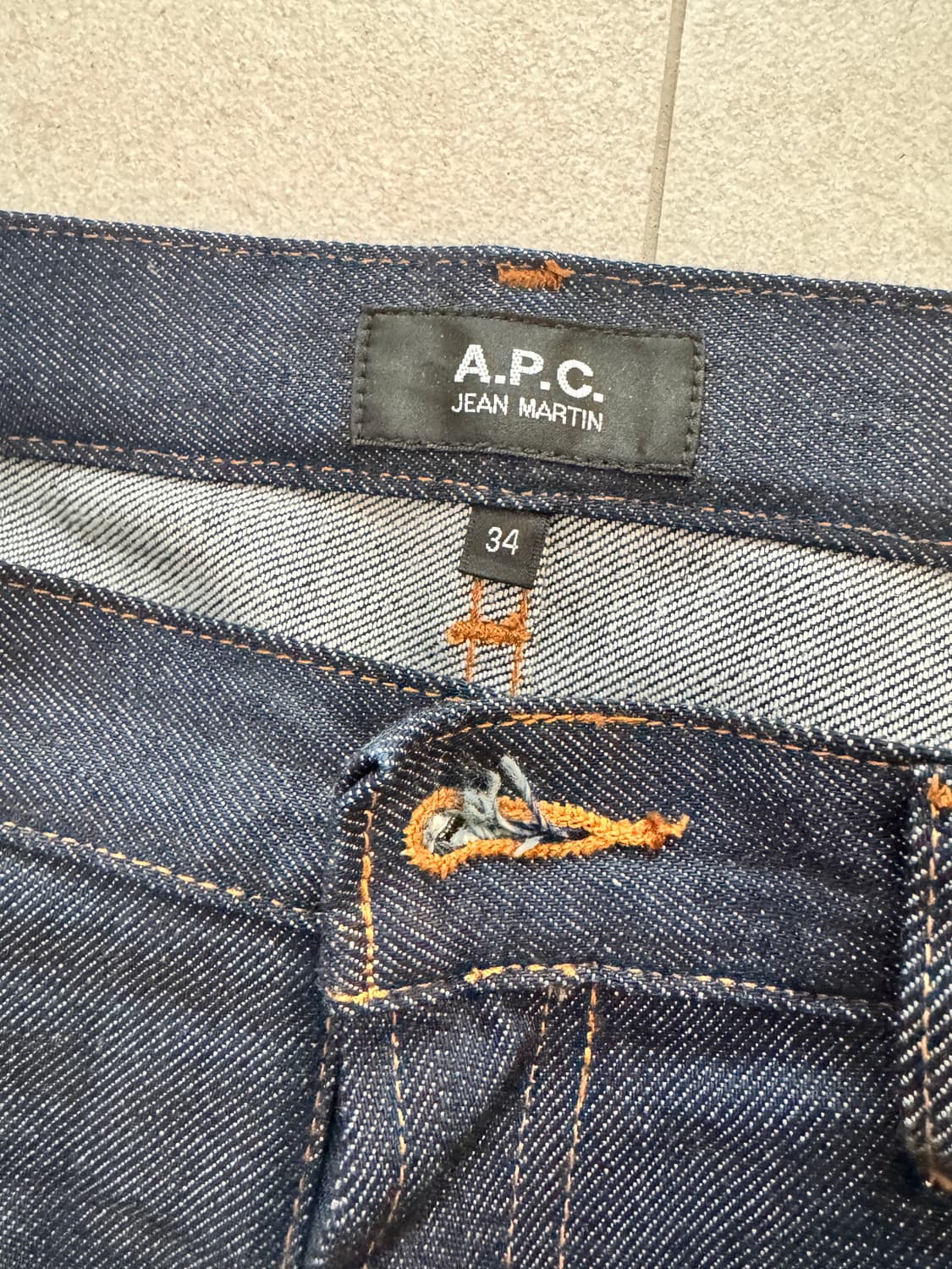 A.P.C 아페쎄 마틴진 청바지 34사이즈 상품이미지4