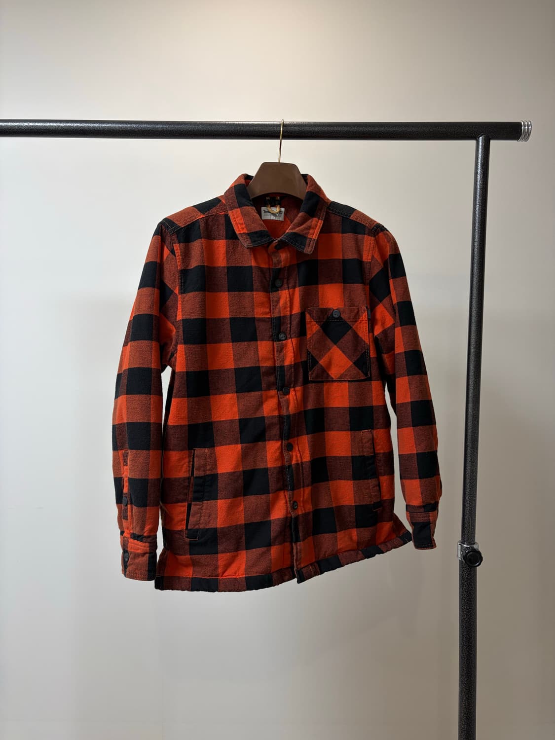 (L) 팀버랜드 레드 버팔로 체크 플란넬 셔츠 상품이미지1