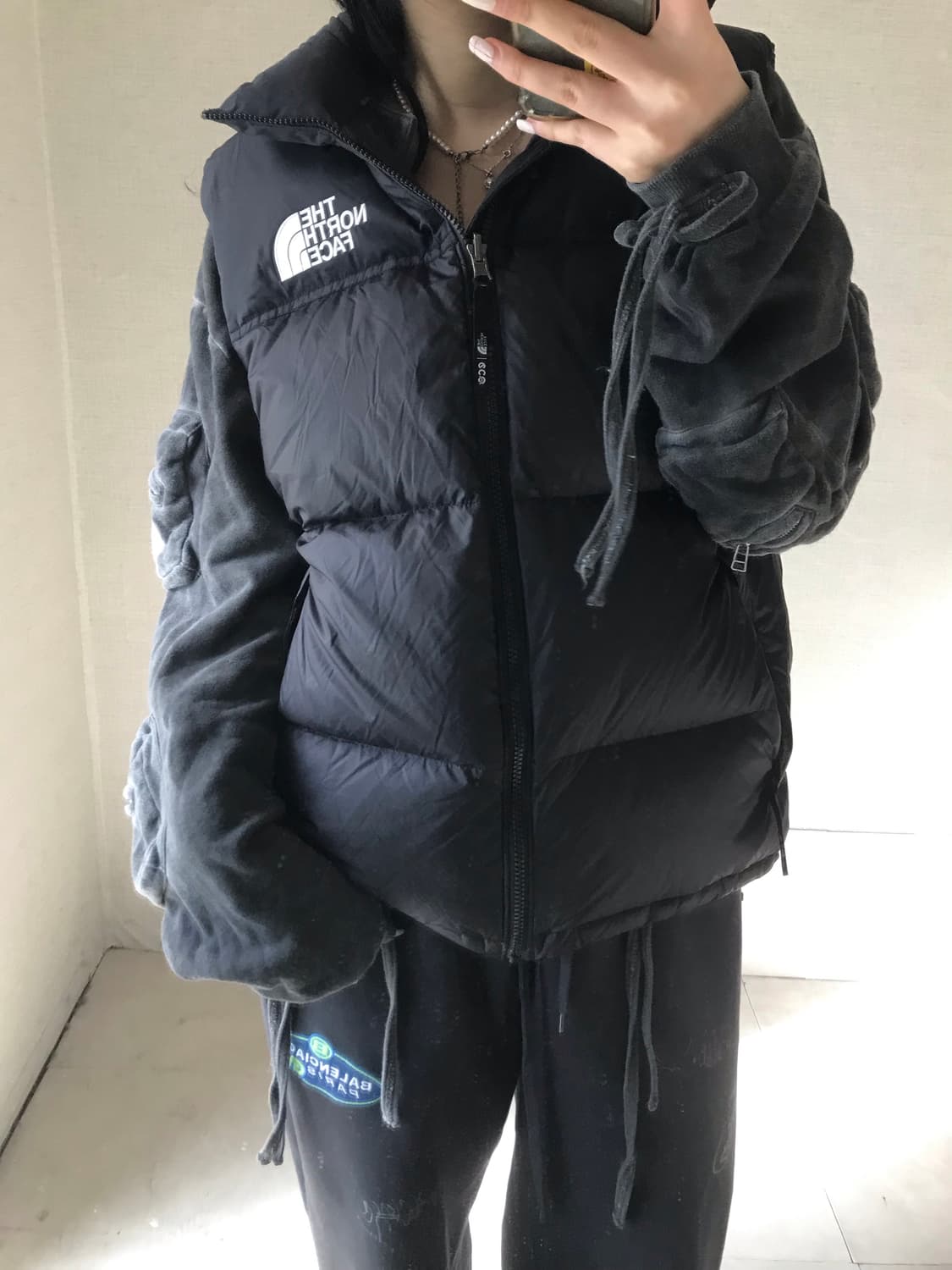 노페 700 눕시 블랙 조끼패딩 상품이미지6