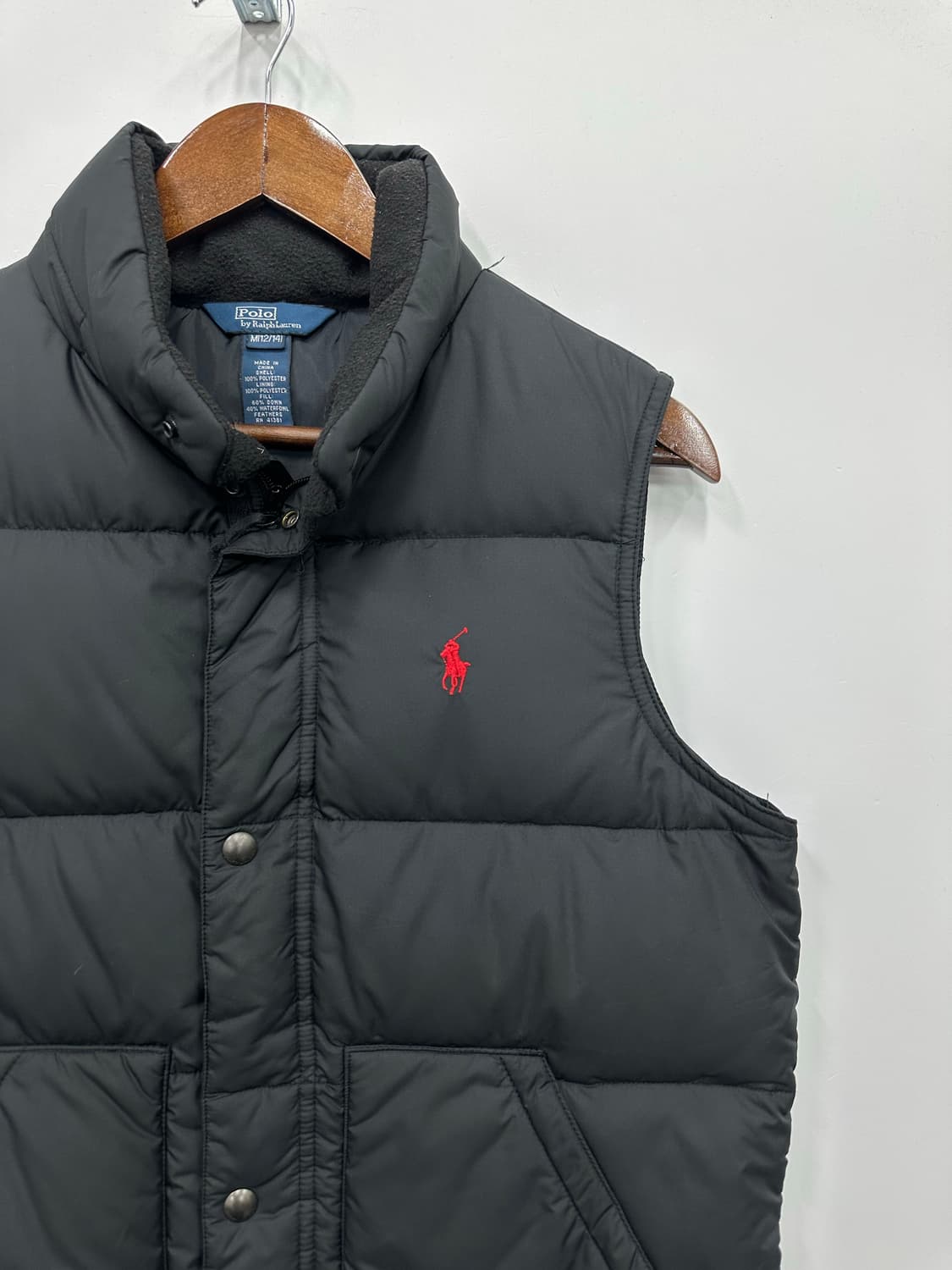 폴로 블랙 조끼 패딩  상품이미지3