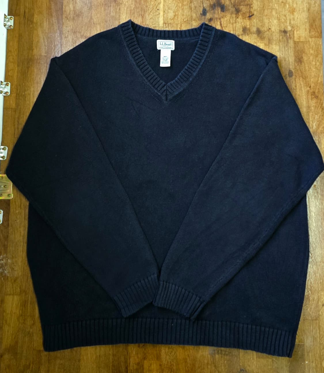 L.L.Bean 엘엘빈 네이비 브이넥 니트 XXL  상품이미지1