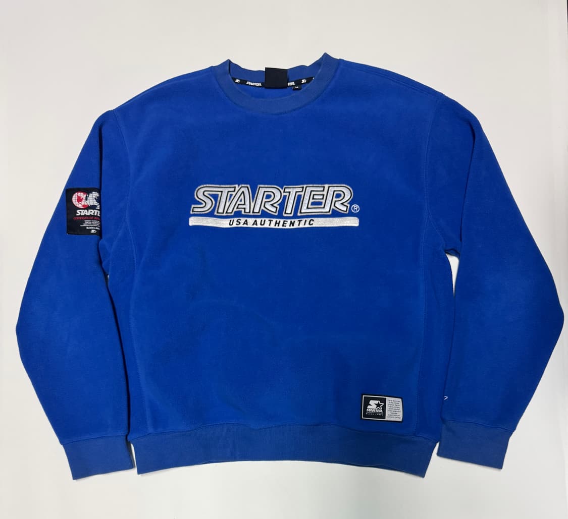 스타터 STARTER 오버핏 플리스 맨투맨 M ~ L 상품이미지1