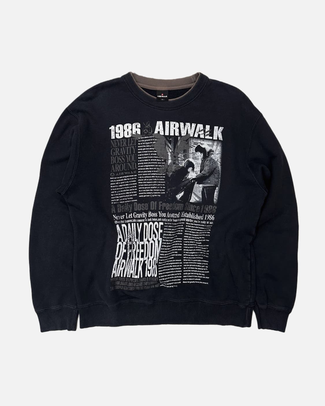grunge printing vintage sweatshirt 상품이미지1