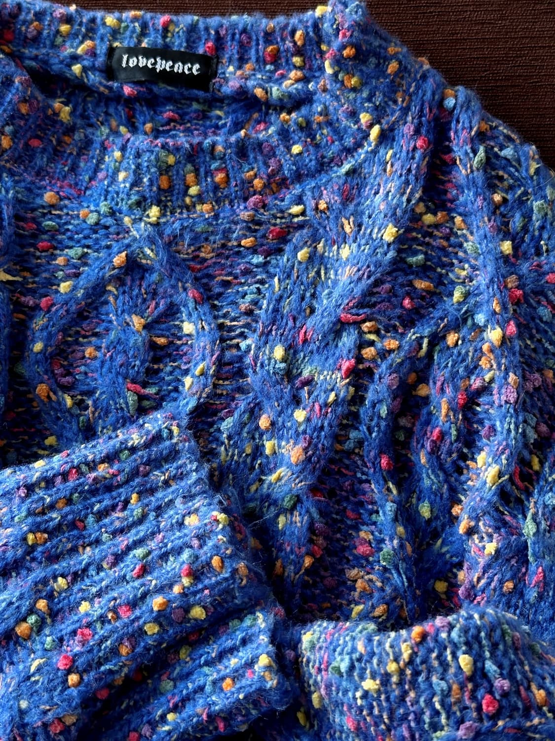 Soft touch sparkle design knit P/O 상품이미지1