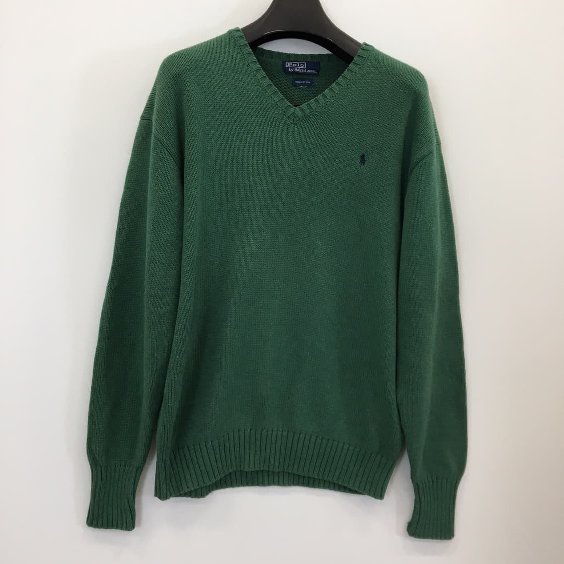 폴로 랄프로렌 올드스쿨 가먼트 코튼니트 110 그린  상품이미지1