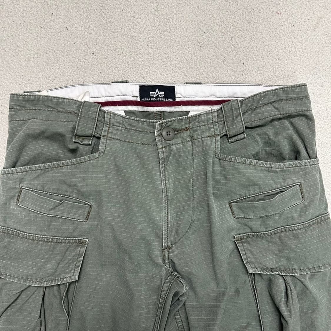 ALPHA INDUSTRIES 카고팬츠 카키 M 상품이미지2