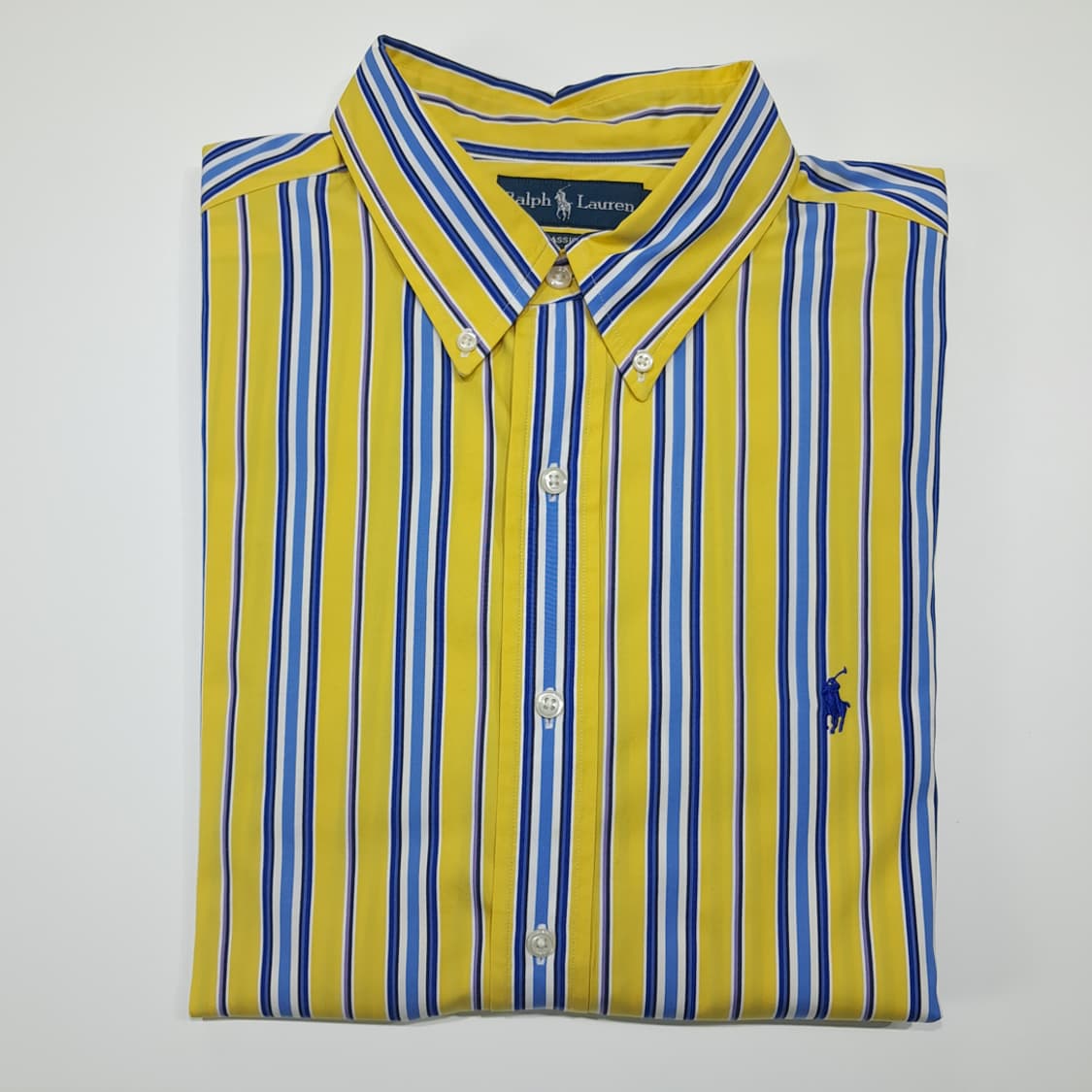 CL505 2XL 폴로 00s 코튼 멀티스트라이프 옐로우 셔츠 남방 상품이미지8