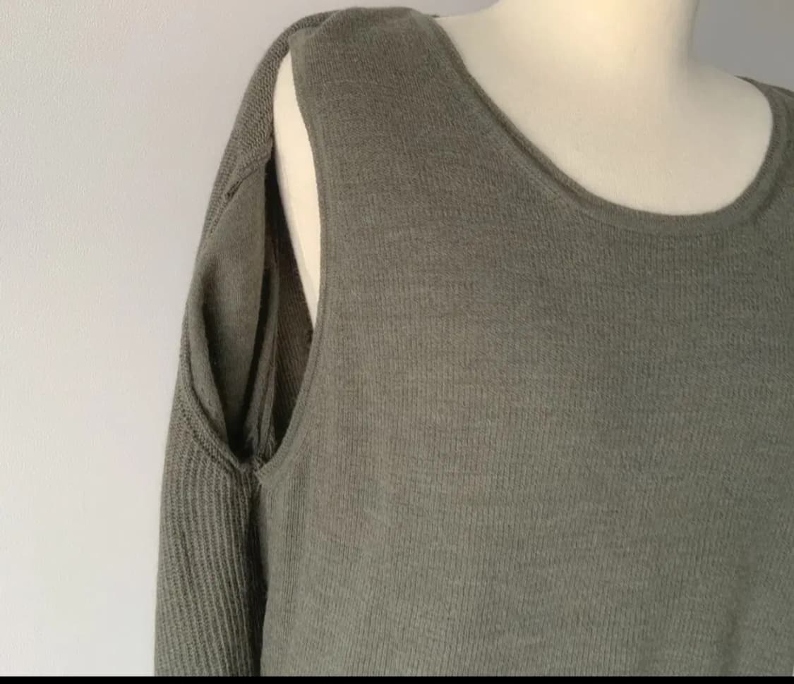 타임 포스트모던 실크배색 롱 니트 가디건 원피스 세트 상품이미지7