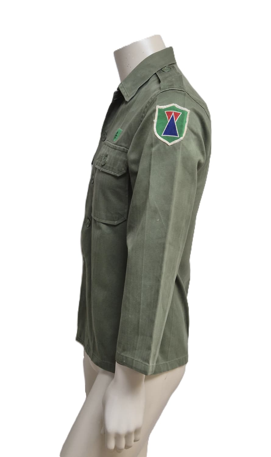 육군 구형 73사단 민무늬 전투복 상의 자켓 (S) 상품이미지2