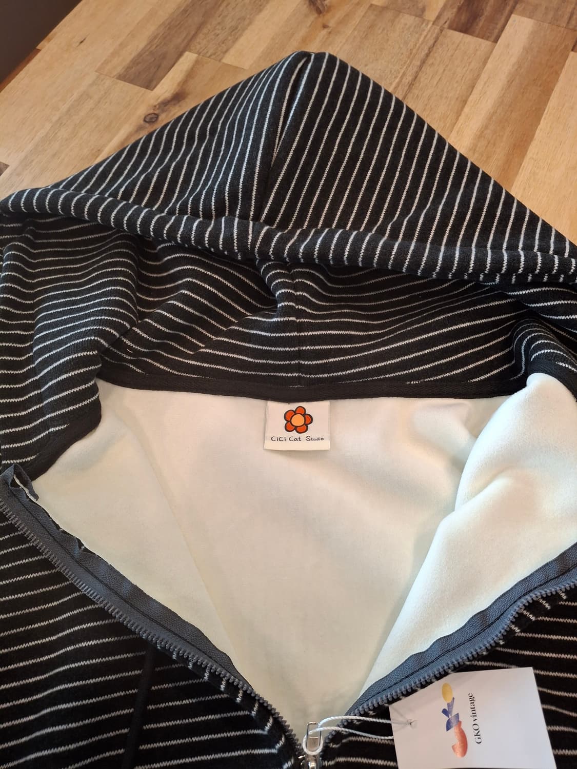 (마지막특가) 스트라이프 후드집업 프리 상품이미지2