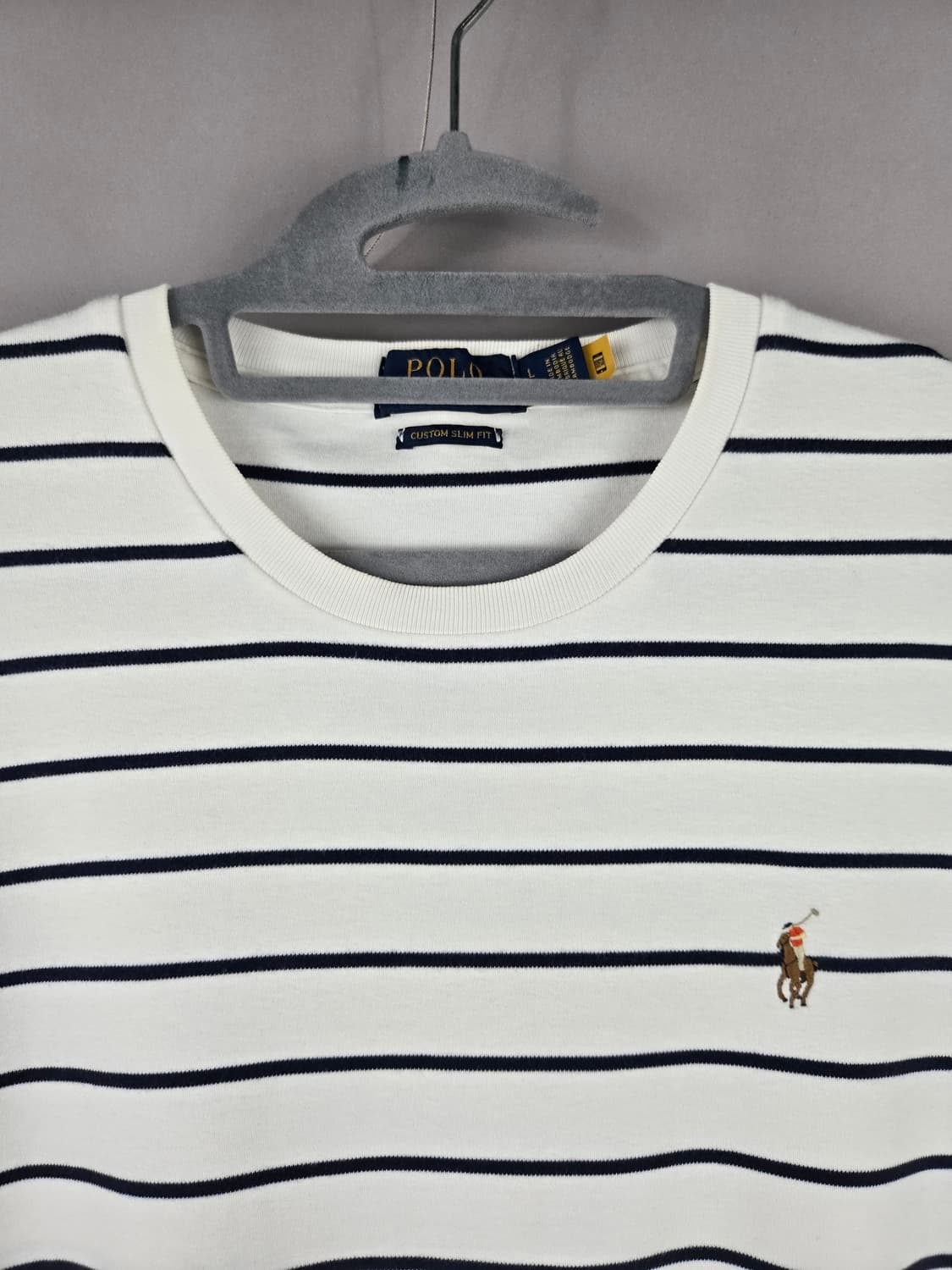 [무료배송]폴로 랄프로렌 L 남성 스트라이프 반팔티 반팔 티셔츠 상품이미지2