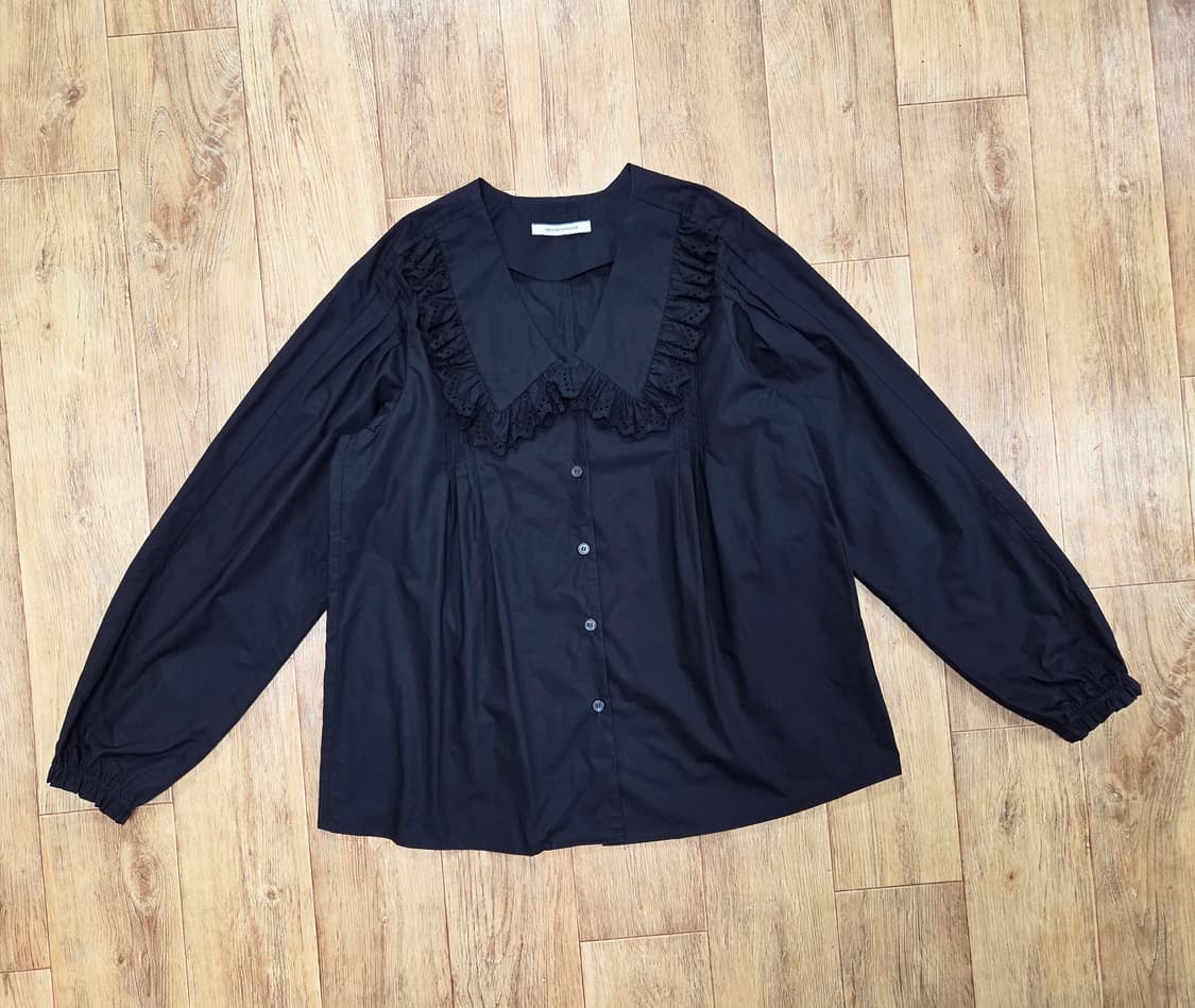 비뮤즈맨션(BEMUSE MANSION) 러플카라 블라우스 프리사이즈 상품이미지3