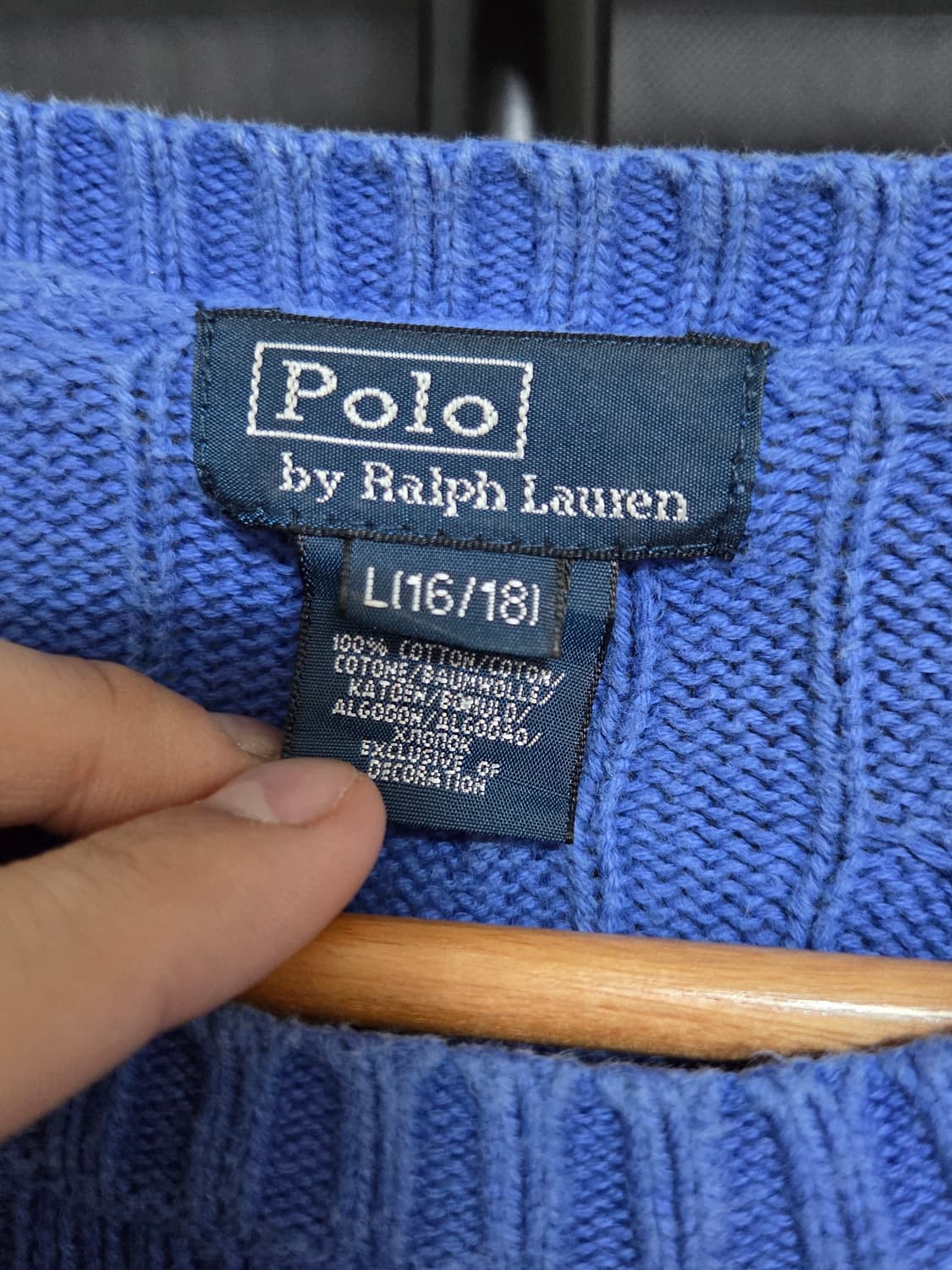 [폴로 랄프로렌] 케이블 코튼 니트 | 00132 상품이미지3