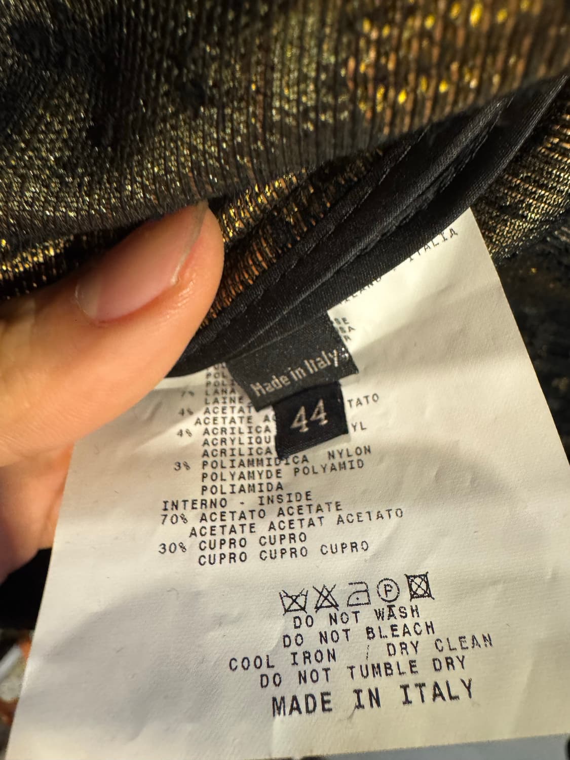 에트로 블랙 금장 패턴 자켓 상품이미지3