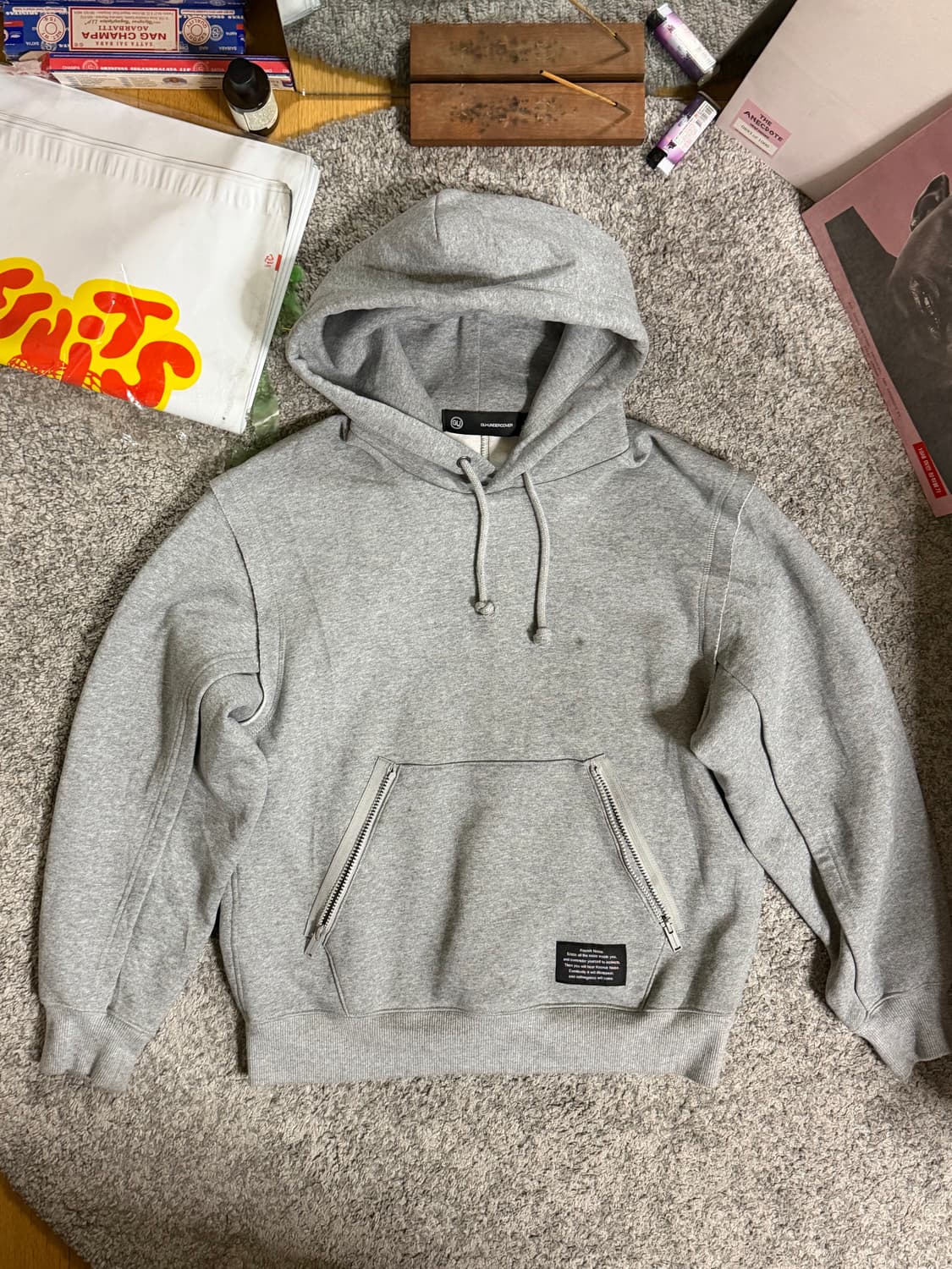 지유 언더커버 헤비웨이트 후드티 상품이미지2