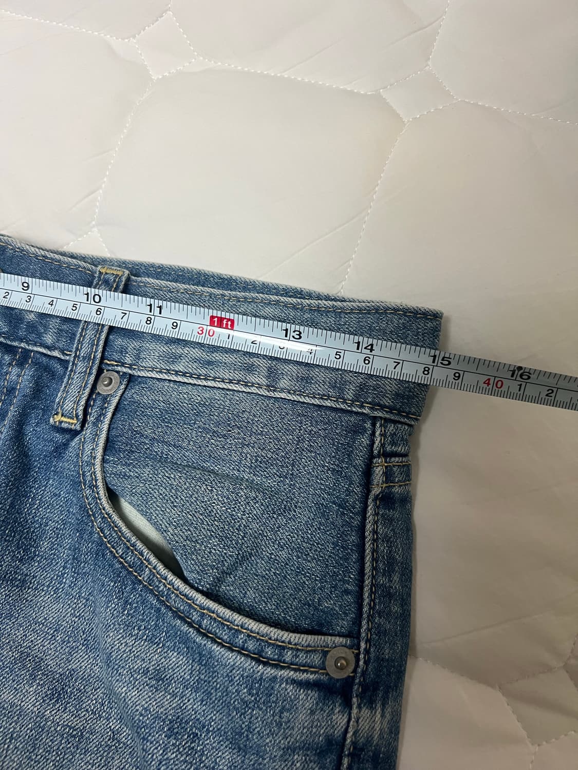 유니클로 워싱 슬림피트 스트레치 셀비지진/71 상품이미지6