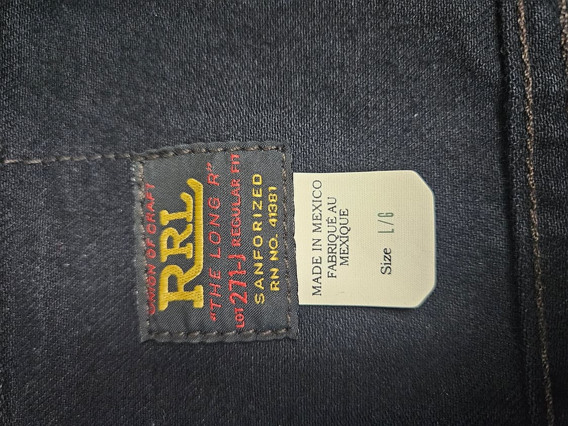 [L] RRL lot271 흑청 멕시코산 상품이미지2