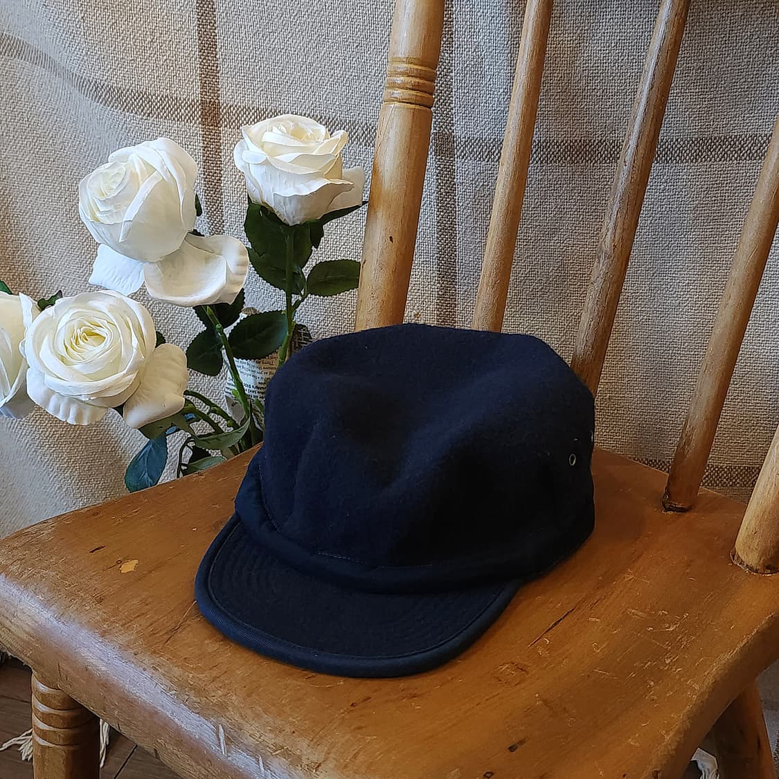 폴로 모자 데님앤서플라이 밀리터리 모자 울 캡모자 뉴스보이 네이비 F 상품이미지1