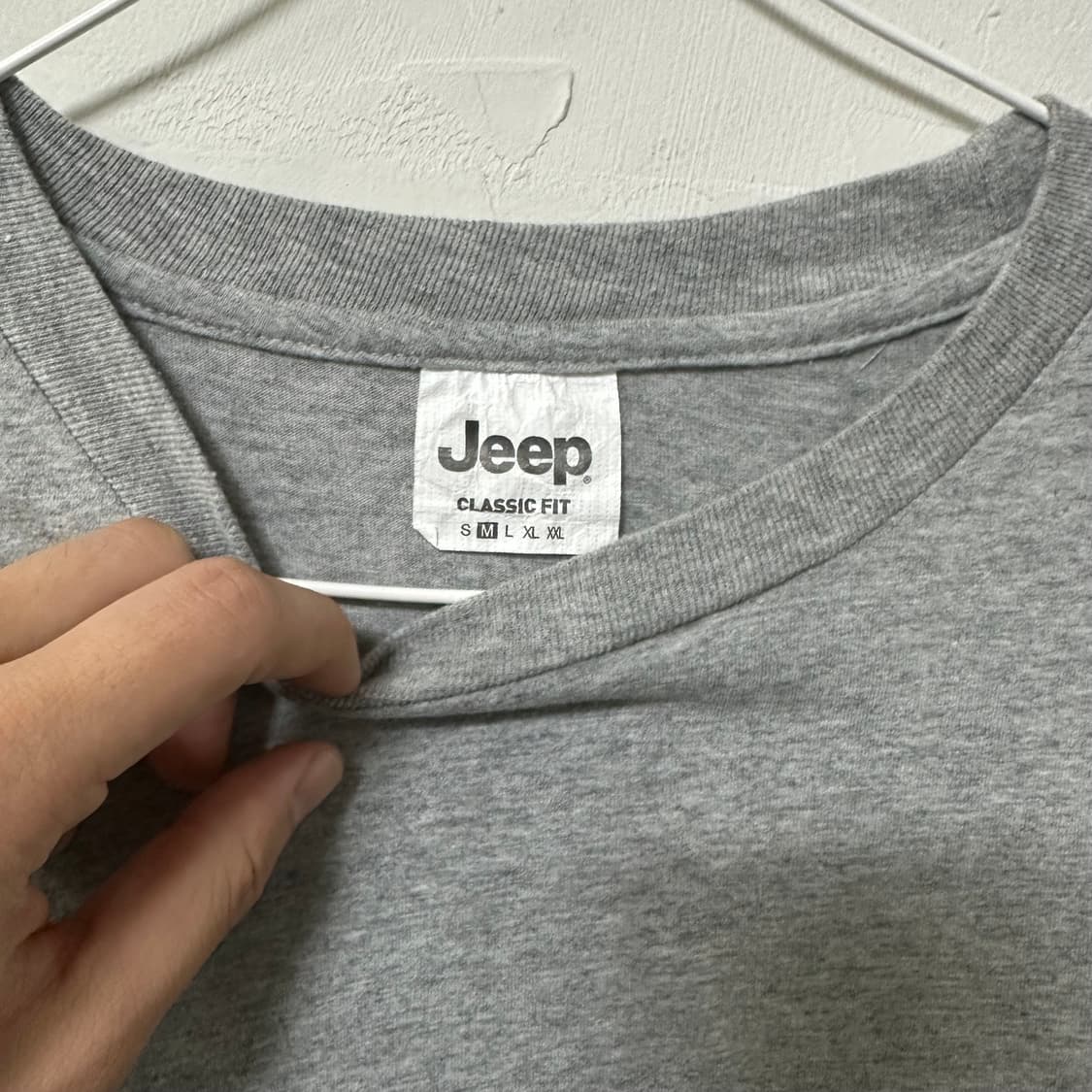 (95) Jeep 지프 회색 긴팔 티셔츠 롱슬리브 상품이미지3