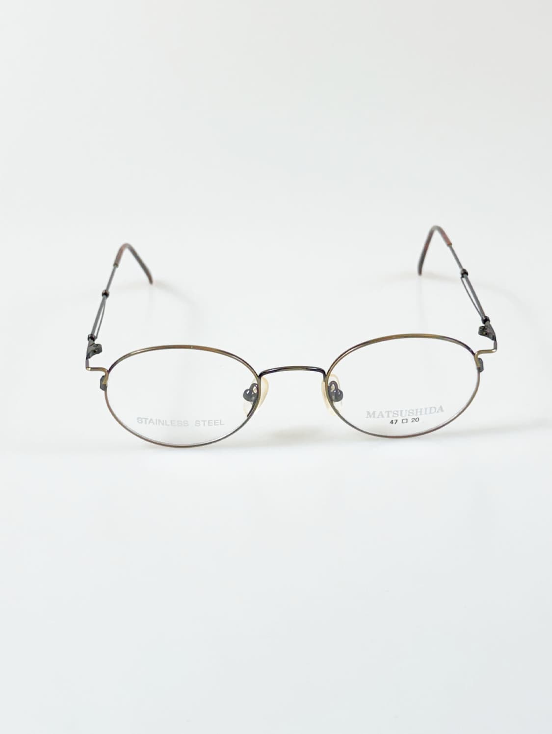 90s 일본제 MATSUSHIDA 슬림 라운드 빈티지 안경 상품이미지1