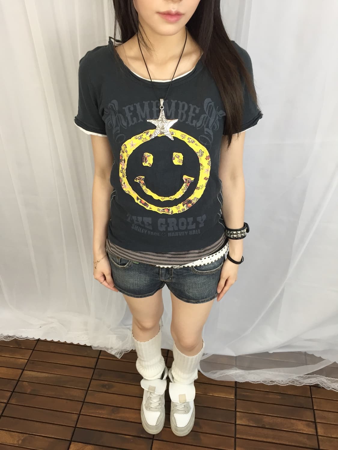 C.O.L.Z.A x Smiley Face Punk T-Shirt 상품이미지2