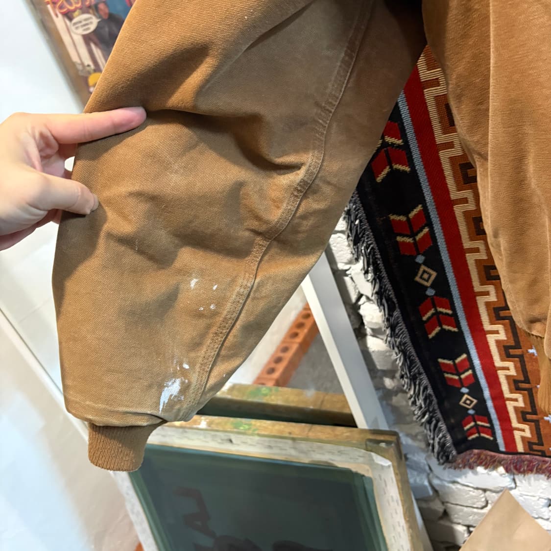 90‘s 칼하트 J130 덕 엑티브 후드 워크자킷 상품이미지6