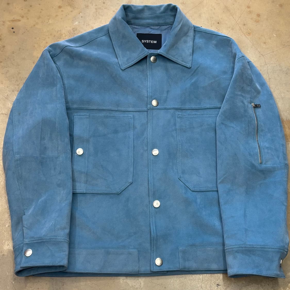 🫶🏻 시스템 Blue 스웨이드 자켓 🫶🏻 상품이미지1