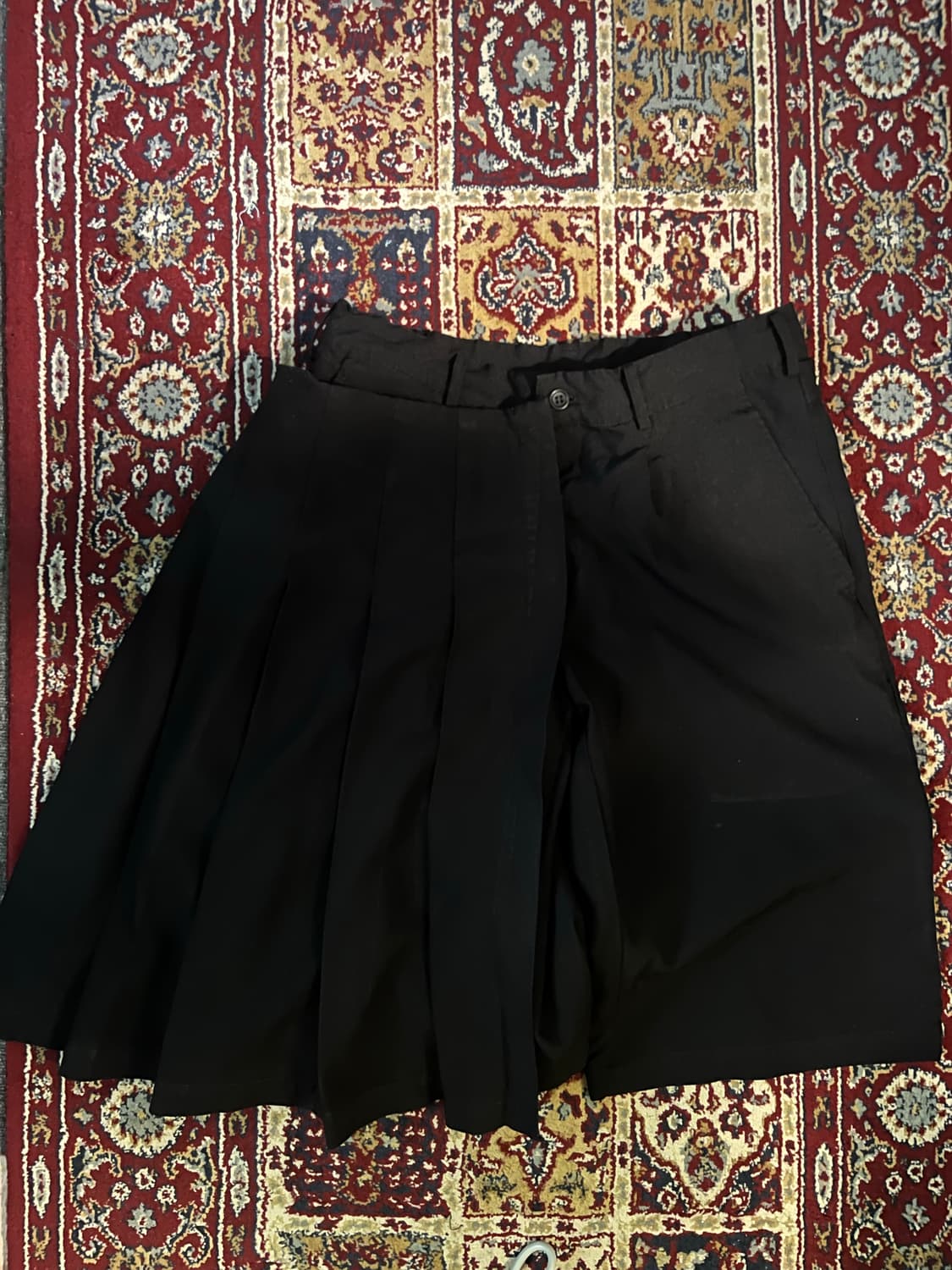 comme des garcons black 버클 도킹 스커트 하프 팬츠 상품이미지1