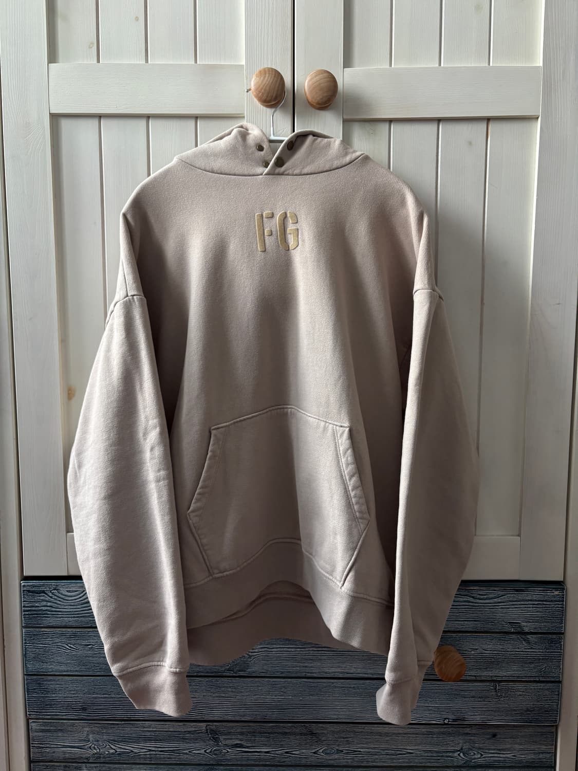 피어오브 갓 스냅 후드 베이지 s 사이즈 상품이미지1