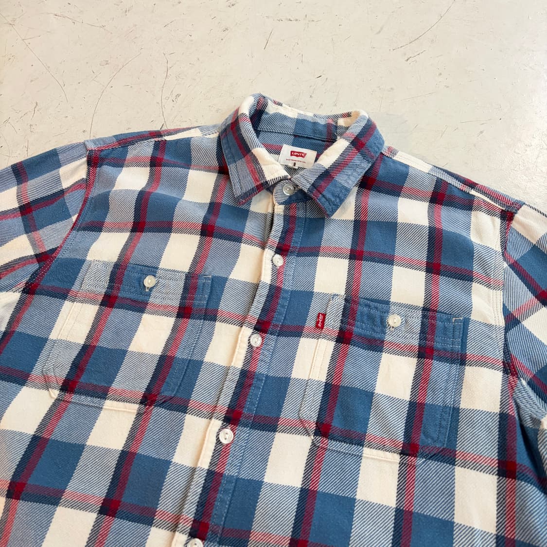 리바이스 빈티지 플란넬 체크셔츠 M 상품이미지4