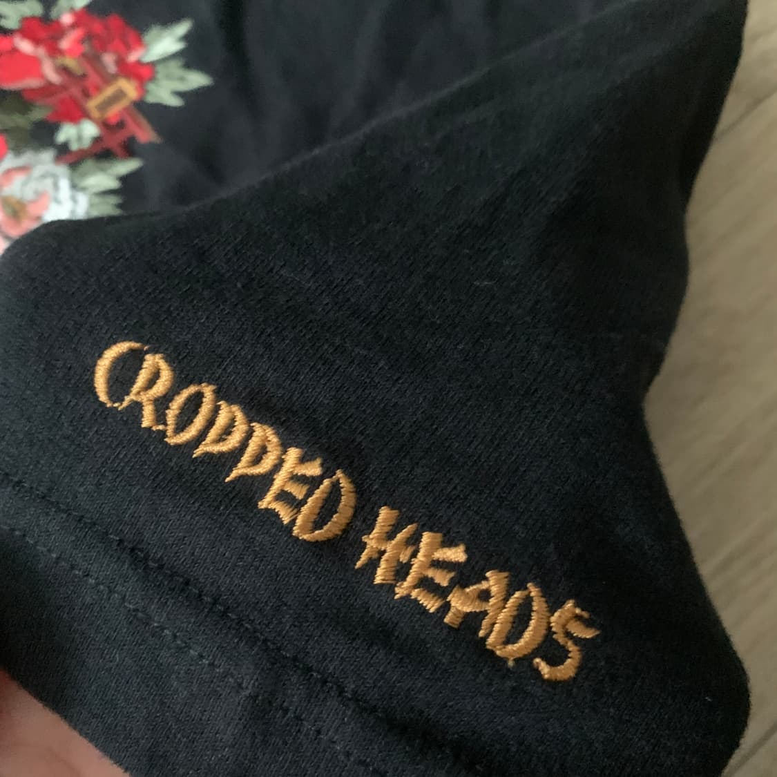 L) Cropped heads 오리엔탈 자수 반팔티 상품이미지6