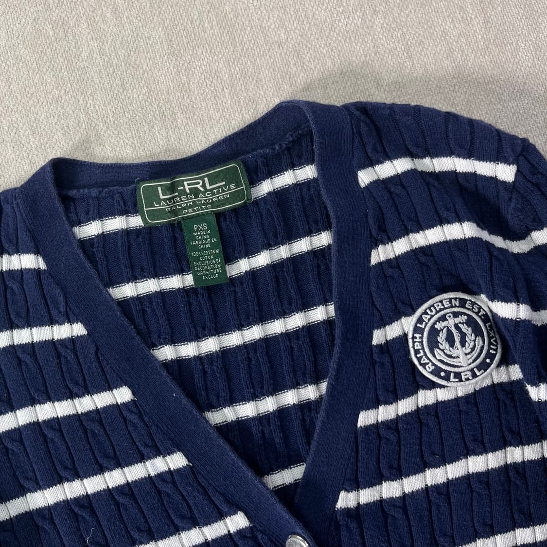 W 95 폴로랄프로렌 스트라이프 가디건 상품이미지2