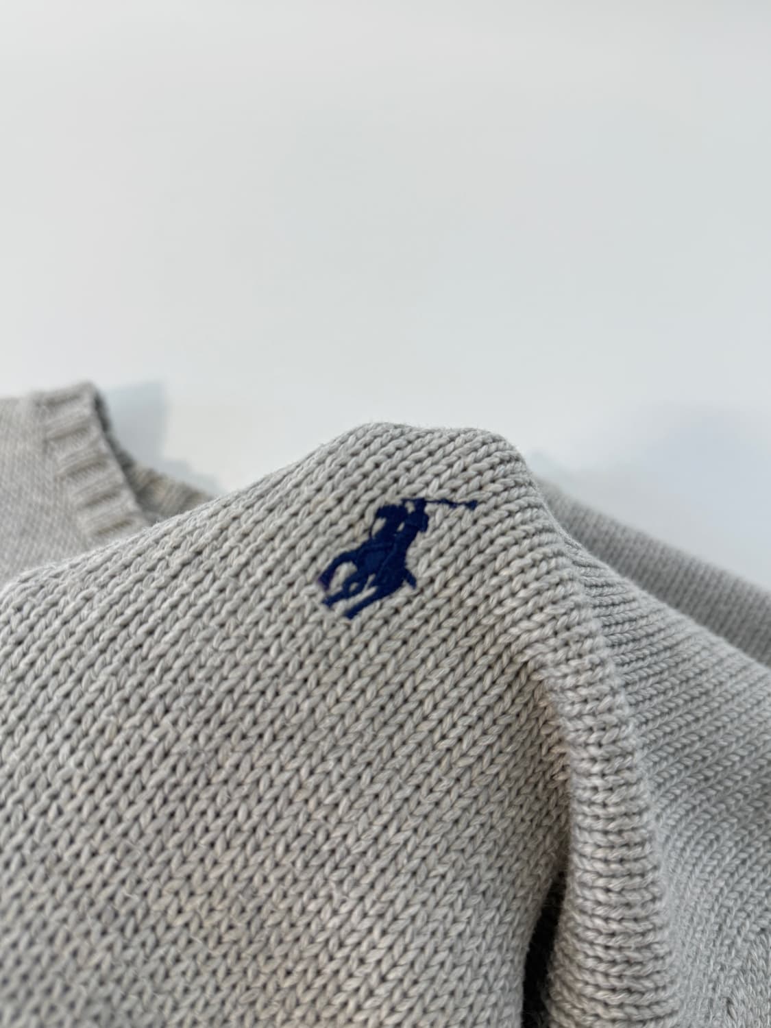 폴로 랄프로렌 루즈핏 그레이 코튼 니트 상품이미지3