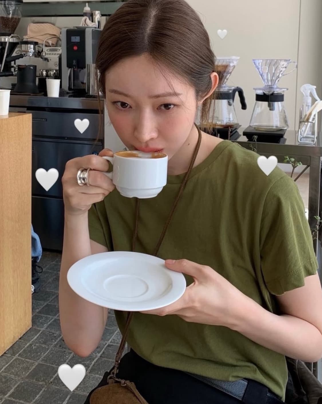페블렘 올리브 차정원 티셔츠 상품이미지5