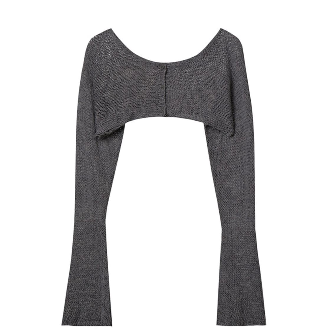 [새상품] 오픈와이와이 CROPPED BOLERO CARDIGAN, GR 상품이미지1