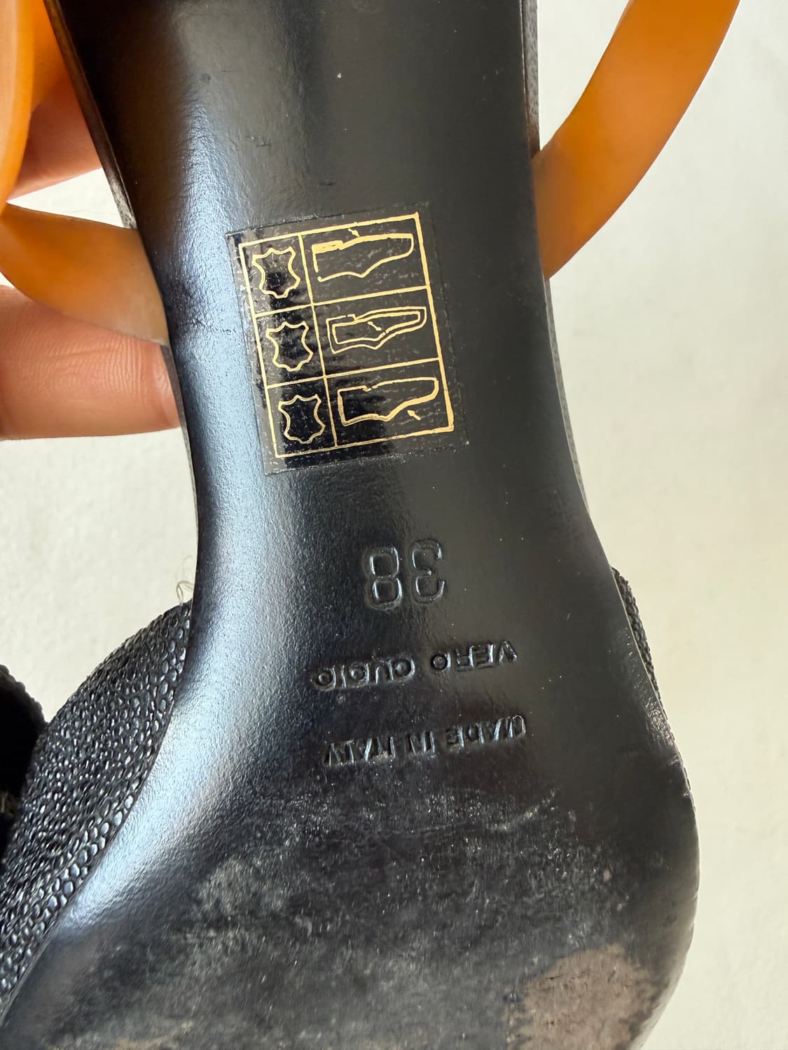 [EU38]헬무트랭(HELMUT LANG) 가오리 레더 구두(ITALY) 상품이미지9