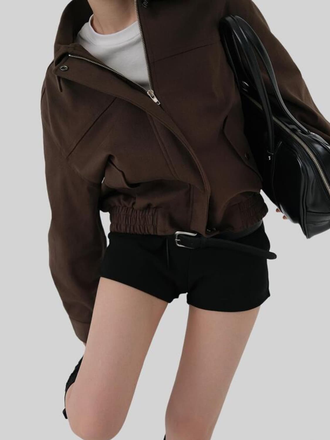 (택O) 어텀 브레드점퍼 블루종 (브라운) 상품이미지2