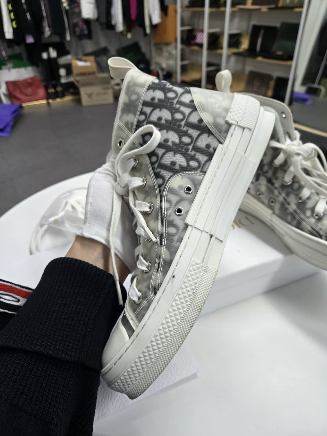 [A급컨디션]디올 오블리크 하이탑 스니커즈 상품이미지2