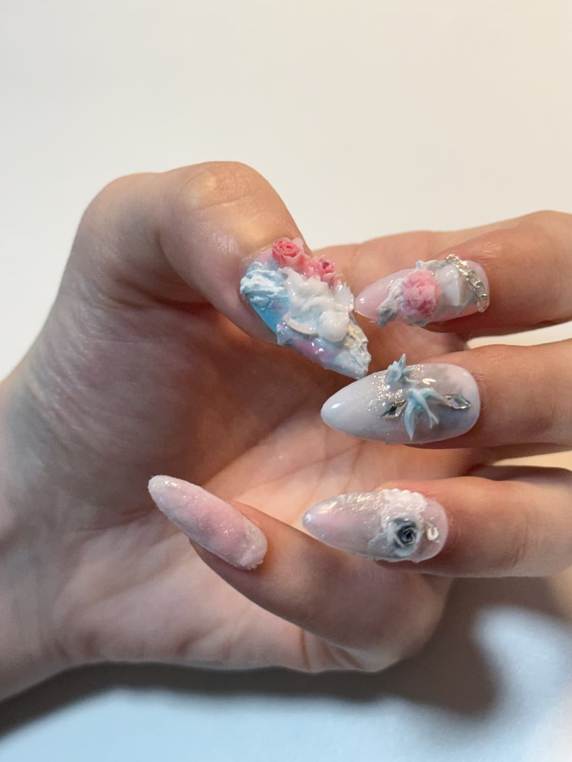 빈티지 로맨스 수제 네일 상품이미지2